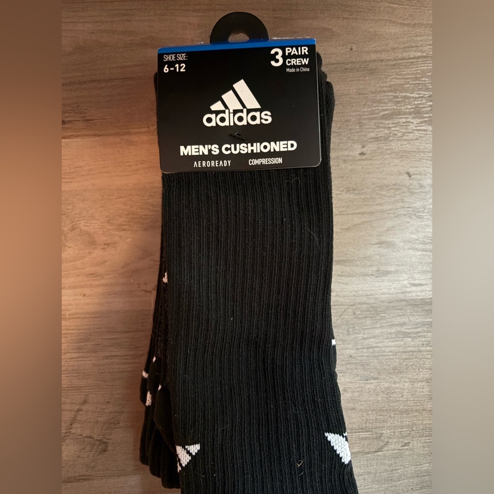 Men’s adidas socks. 3 in pack. NWT
